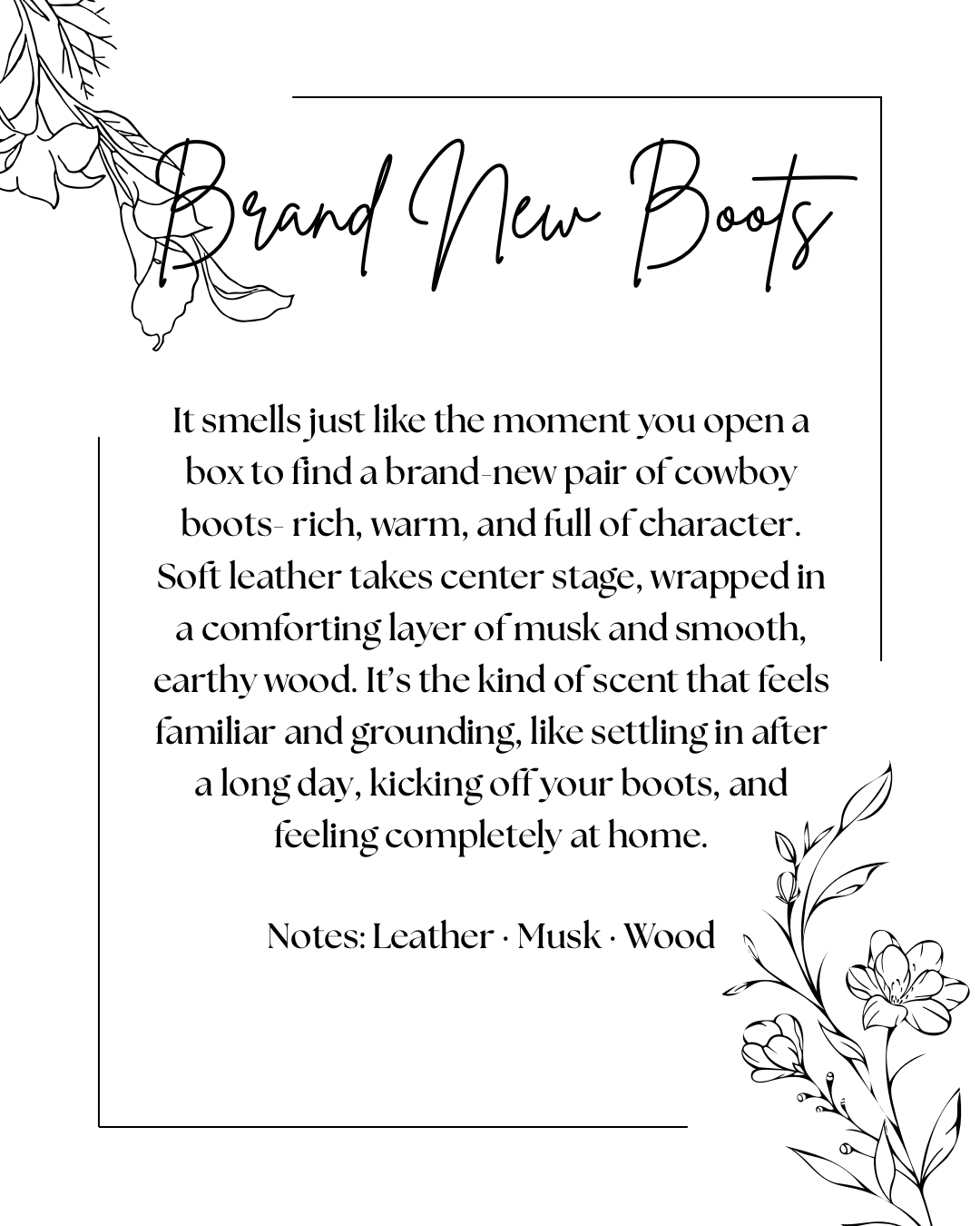 Brand New Boots Candle