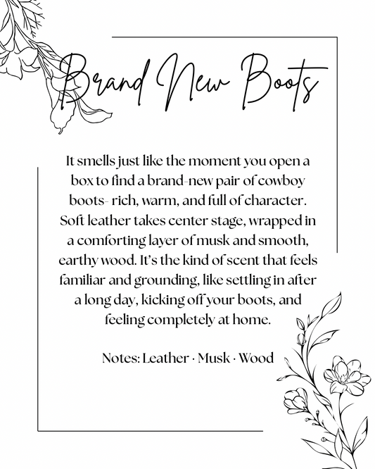 Brand New Boots Candle