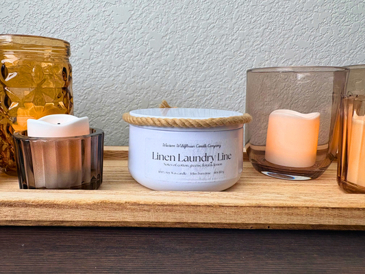 Linen Laundry Line Candle