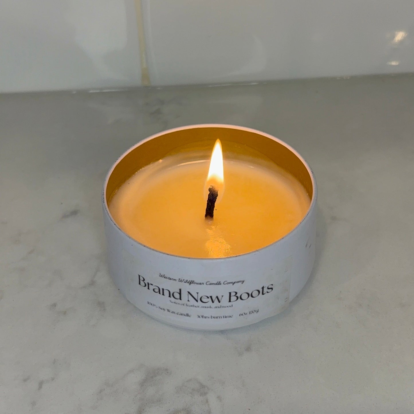 Brand New Boots Candle