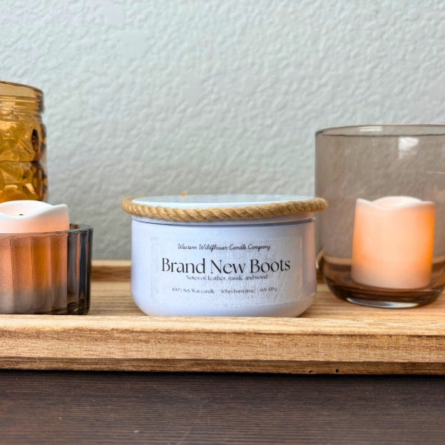 Brand New Boots Candle