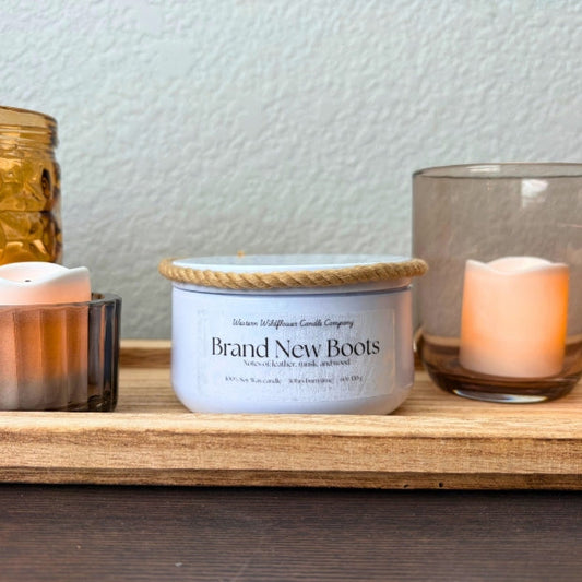Brand New Boots Candle